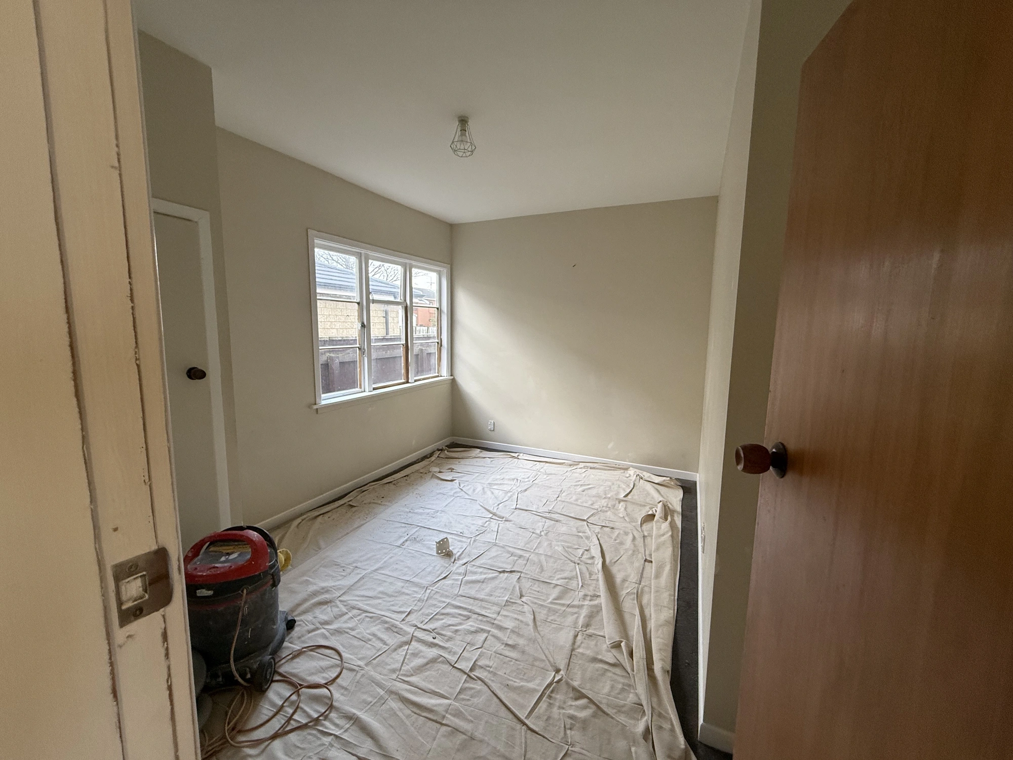 During stage detail work in progress before final coat completion